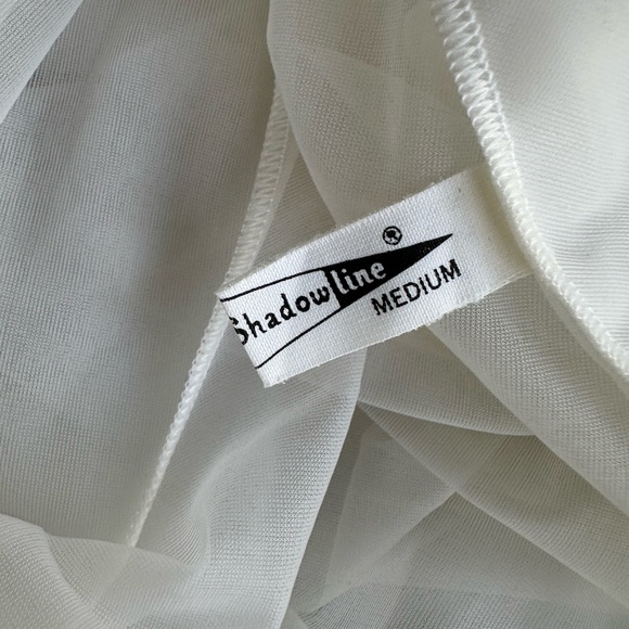 Vintage White Sheer Duster Lagenlook Feminine Layer With Cape Flutter Sleeves~ M - Picture 7 of 11